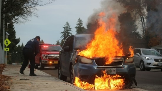 California Highway Patrol confirms electric semi-truck fire near Hayward slowing the traffic on Interstate 880. (Representational) (Unsplash)
