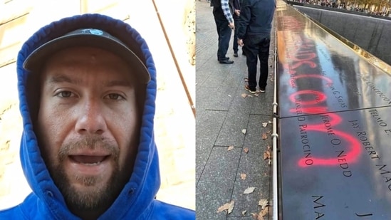 Johnathan Tijerina has been charged with vandalizing the 9/11 Memorial in New York City. (Instagram/juststopkillingkids, X/@Littletrae64)