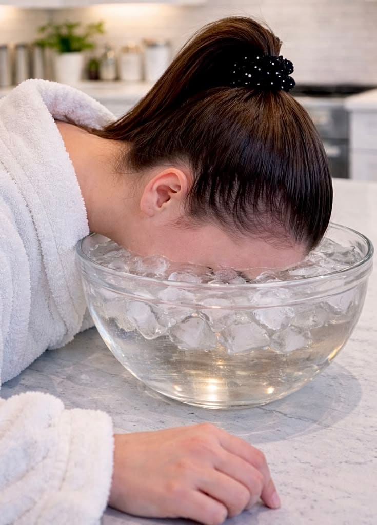 Rubbing ice on your face does not actually shrink or reduce the size of your pores. (Pinterest) Rubbing ice on your face does not actually shrink or reduce the size of your pores. (Pinterest)