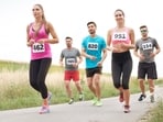 Marathon runners, be cautious when drinking a lot of water. 