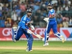 Tilak Varma scored a match-winning fifty in the second game. Tilak Varma scored a match-winning fifty in the second game.