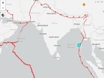 Earthquake struck 218 km north-northwest of Bamboo Flat.
