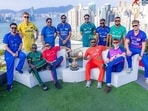 Captains pose with the trophy for the Hong Kong Sixes 2026 edition