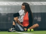 Running or playing padel can cause breakouts due to sweat and pollution. Pat – don’t rub – your skin with a towel. (SHUTTERSTOCK)