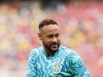 Brazil's Neymar looks on during the warm up ahead the World Cup round of 16 soccer match between Brazil and Norway in East Rutherford, N.J Brazil's Neymar looks on during the warm up ahead the World Cup round of 16 soccer match between Brazil and Norway in East Rutherford, N.J