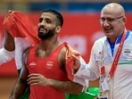 Sujeet Kalkal lost against Abdulmazhid Kudiev in the World Championships.(PTI)