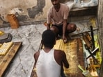 Sweets being prepared under unhygienic conditions at a manufacturing unit in Lucknow. (Sourced)