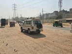 The 2.25-km stretch between Hero Honda Chowk and Umang Bhardwaj Chowk will be repaired on priority, said NHAI. (HT Photo)