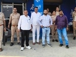 The drive was carried out jointly by the first and second enforcement teams and the enforcement team of Noida, with assistance from personnel of the Badalpur police station. (HT Photo)