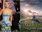 Mckenna Grace brings Sunrise on the Reaping poster to life with floral gown for London premiere