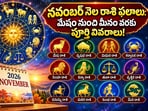 నవంబర్ నెలలో 12 రాశుల వారికి ఎలా ఉంటుంది? ఉద్యోగం, డబ్బు, ప్రేమ జీవితంపై ప్రభావం.. వారు నక్కతోక తొక్కినట్టే!(AI)