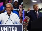 Barack Obama responded to the Cheesecake Factory row over his remarks as Donald Trump's own comments about $5000 for a hamburger and small dessert at Mar-a-Lago came into focus.