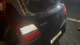 Couple, one kid dead; two minors rescued as car crashes into stationary bus in Gurugram Couple, one kid dead; two minors rescued as car crashes into stationary bus in Gurugram