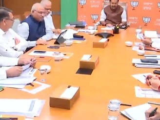 BJP President Nitin Nabin Meets National General Secretaries Ahead of INDIA Bloc Rally