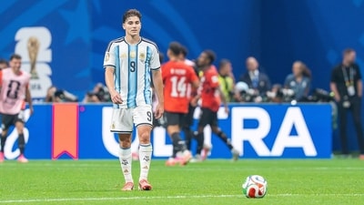 Julian Alvarez during Argentina v Egypt at the 2026 FIFA World Cup. (Wikimedia Commons) Julian Alvarez during Argentina v Egypt at the 2026 FIFA World Cup. (Wikimedia Commons)