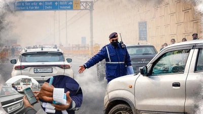 Delhi plans to bar non-BS-VI vehicles, registered outside Capital, from November 1. Here's how NCR residents are reassessing their commute options ahead of the enforcement drive. (Photo: Raj K Raj, Sunil Ghosh/HT)