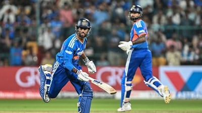 Tilak Varma scored a match-winning fifty in the second game. (AFP) Tilak Varma scored a match-winning fifty in the second game. (AFP)