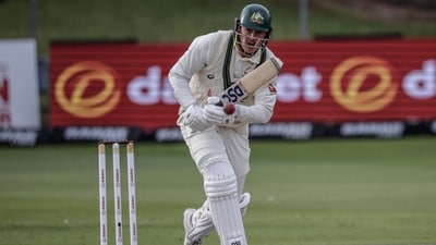 Matt Renshaw made 74. (AFP) Matt Renshaw made 74. (AFP)
