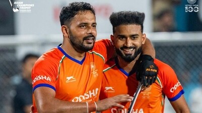 Harmanpreet Singh and Sukhjeet Singh scored braces each (Hockey India) Harmanpreet Singh and Sukhjeet Singh scored braces each (Hockey India)