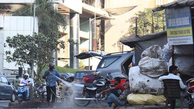 PMC will slap fines of up to ₹10,000 for wasting drinking water on washing vehicles, filling swimming pools, watering private gardens, and carrying out construction work. ((PIC FOR REPRESENTATION)) PMC will slap fines of up to ₹10,000 for wasting drinking water on washing vehicles, filling swimming pools, watering private gardens, and carrying out construction work. ((PIC FOR REPRESENTATION))