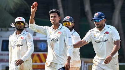Tanush Kotian claimed a 10-wicket haul against Haryana. (PTI) Tanush Kotian claimed a 10-wicket haul against Haryana. (PTI)