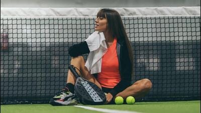 Running or playing padel can cause breakouts due to sweat and pollution. Pat – don’t rub – your skin with a towel. (SHUTTERSTOCK) Running or playing padel can cause breakouts due to sweat and pollution. Pat – don’t rub – your skin with a towel. (SHUTTERSTOCK)
