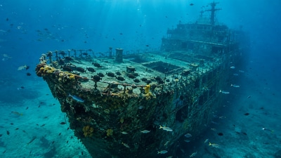 From Navy transport to an underwater landmark. (AI-generated/ChatGPT) From Navy transport to an underwater landmark. (AI-generated/ChatGPT)