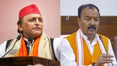 Akhilesh Yadav mocked BJP's Gorakhpur seat win, claiming that the party had faced a “moral defeat” in the region. (ANI/ PTI) Akhilesh Yadav mocked BJP's Gorakhpur seat win, claiming that the party had faced a “moral defeat” in the region. (ANI/ PTI)