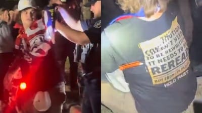 A Donald Trump supporter was reportedly stabbed in Ohio during the president's midterm campaign. (X/@DerekMyers) A Donald Trump supporter was reportedly stabbed in Ohio during the president's midterm campaign. (X/@DerekMyers)