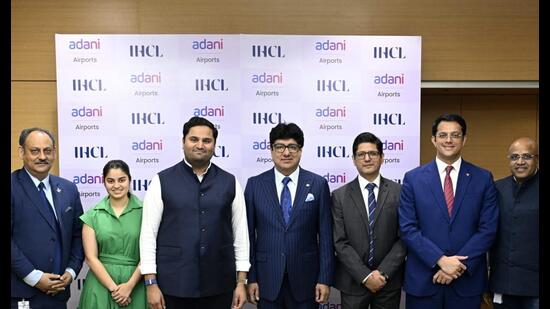 Adani Airports and IHCL sign a pact on Thursday to develop eight hotels across Lucknow, Mumbai, Ahmedabad and Guwahati (Sourced)
