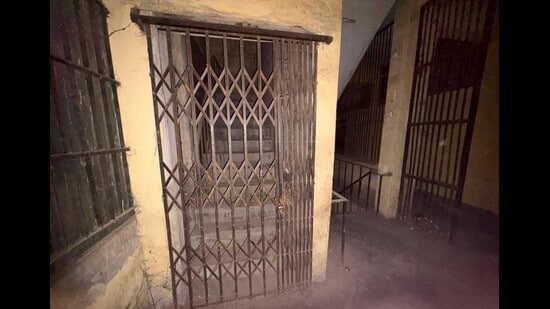 The MC record room near Clock Tower from where documents went missing four months ago. (HT photo)