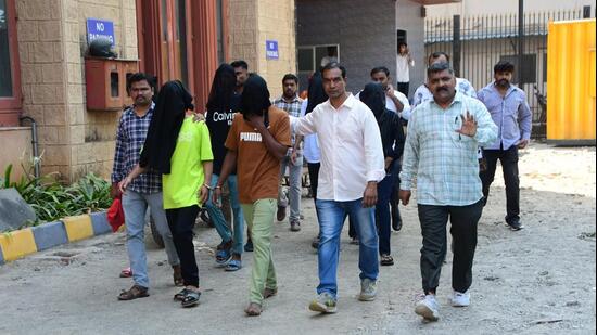 The accused were produced before the court on Thursday. (Bhushan Koyande/HT Photo)
