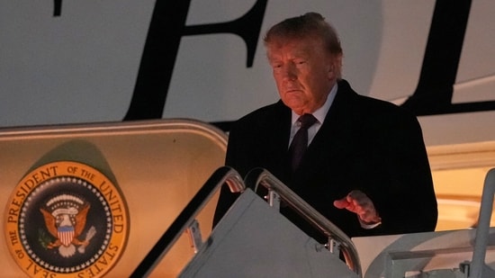 Trump shares photos of damaged golf range, alleges White House staffer was hit by ball.