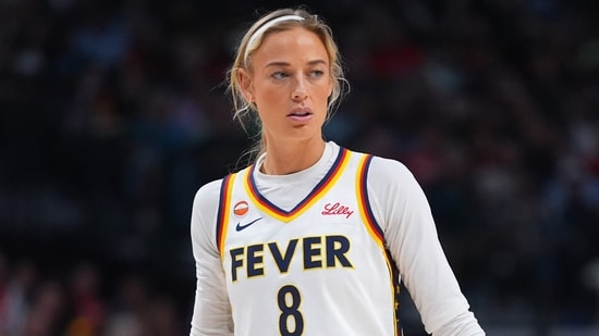 Sophie Cunningham says the FBI is watching around 20 people over safety concerns and shares her views on the WNBA anthem debate. (AP Photo/LM Otero)
