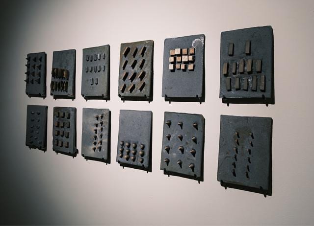 The piece, with its 12 protrusions, also evokes the idea of a calendar.