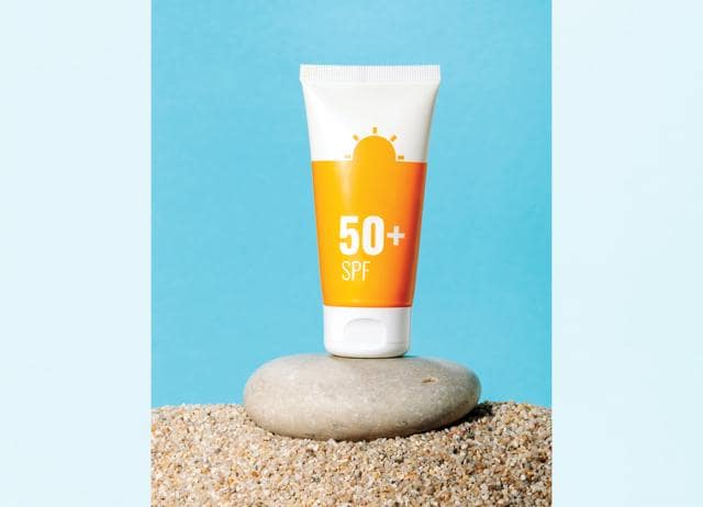 When running, wear lightweight sunscreen and reapply after heavy sweating. (SHUTTERSTOCK) When running, wear lightweight sunscreen and reapply after heavy sweating. (SHUTTERSTOCK)
