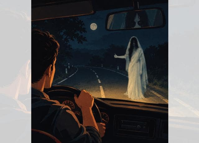 Most male drivers are terrified of women in white who are said to roam the highways. (ILLUSTRATION CREATED USING CHATGPT) Most male drivers are terrified of women in white who are said to roam the highways. (ILLUSTRATION CREATED USING CHATGPT)