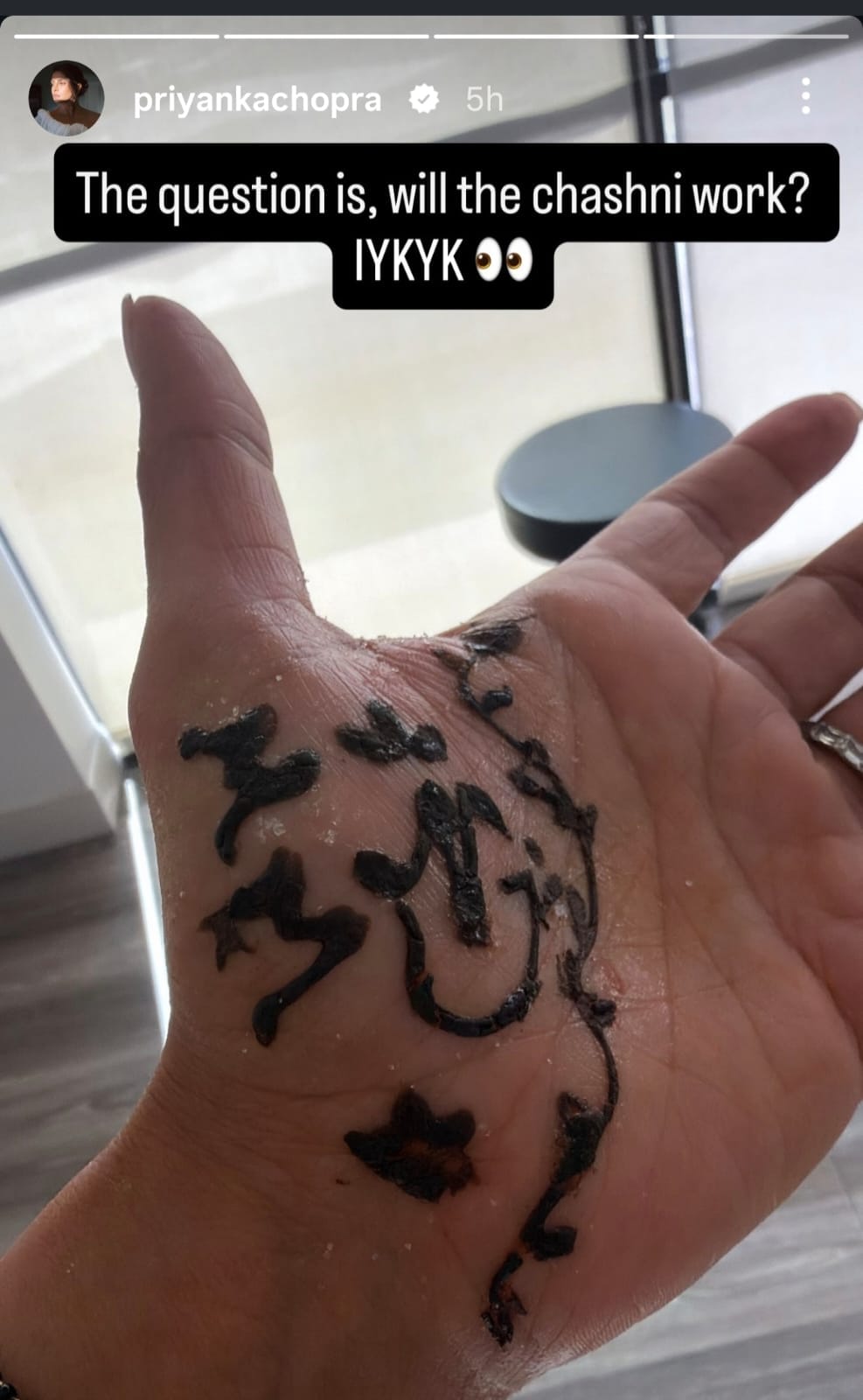 Priyanka Chopra's mehendi design. Priyanka Chopra's mehendi design.