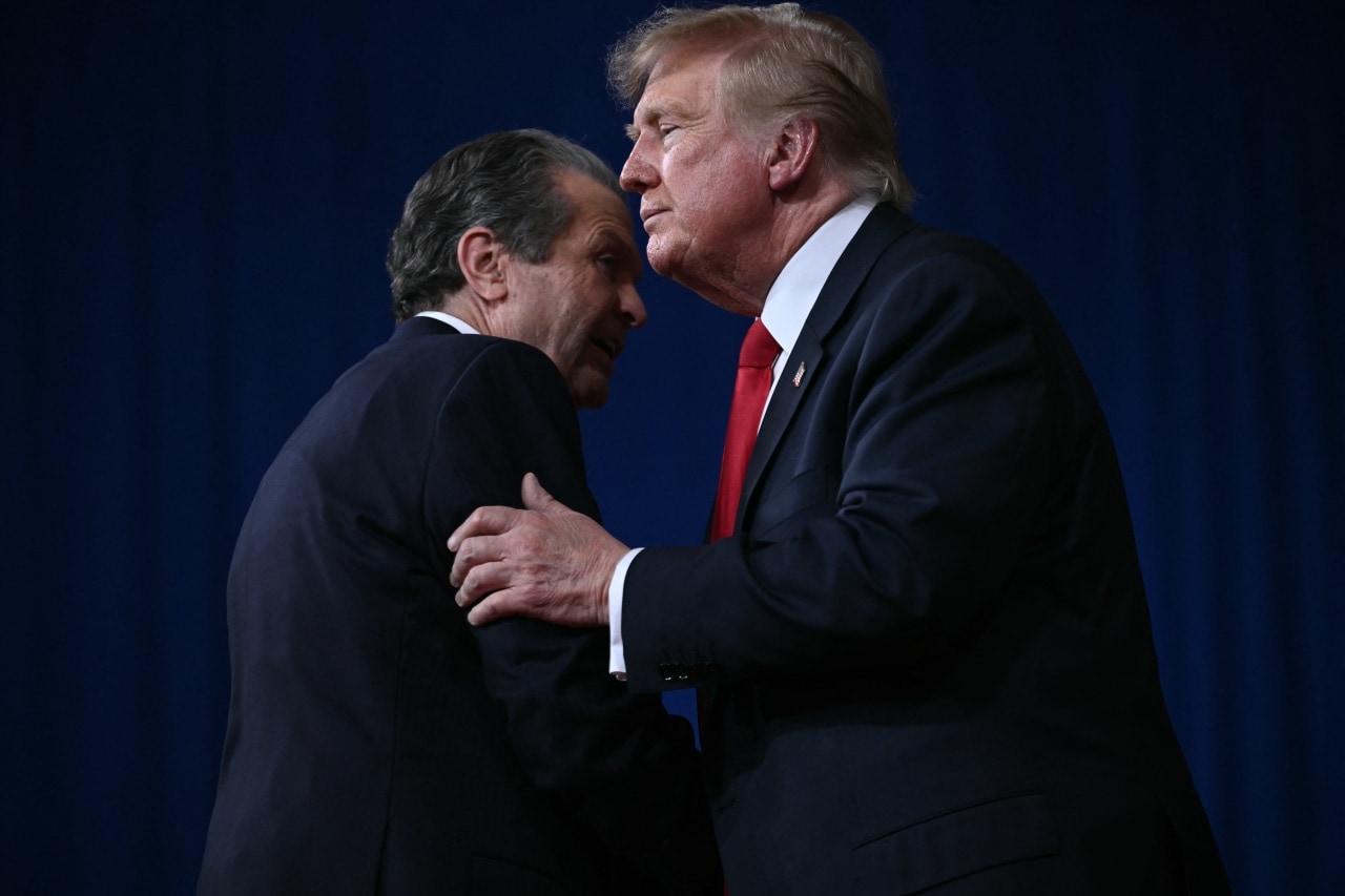 President Trump with Jackson at a rally in Perry, Ga.