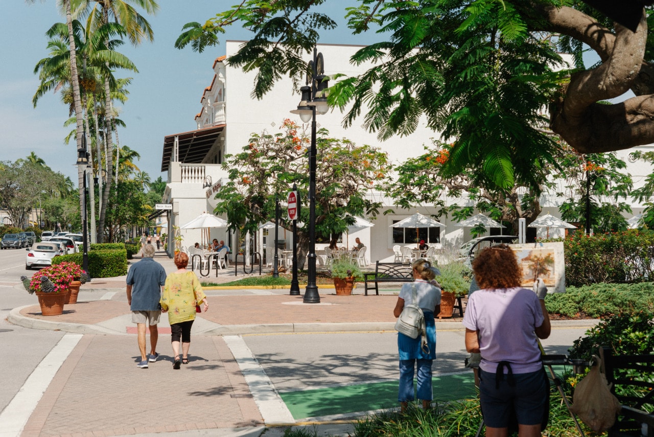 Fifth Avenue South in Naples.