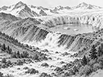 The scale of the outburst and its potential impact downstream were not immediately known. 