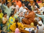 Last week, the civic body’s House meeting witnessed heated exchanges over almost every issue.(HT Photo)