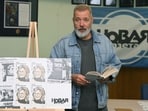 Dmitry Muratov, a Nobel Prize-winner, one of the founders of the Novaya Gazeta daily, attends a gathering in memory of the slain Russian reporter Anna Politkovskaya at the office of the Novaya Gazeta newspaper, recently designated by authorities as a "foreign agent", in Moscow on October 6, 2026. Investigative journalist Anna Politkovskaya, the fierce critic of the Kremlin's wars in Chechnya, was shot dead on October 7, 2006, in the entrance hall of her apartment block in central Moscow. She was 48 years old. (Photo by Igor IVANKO / AFP)