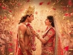 Ranbir Kapoor and Sai Pallavi in a still from Ramayana.