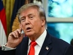 Trump says the US is investigating whether North Korean hackers were behind the $6.3 billion Binance crypto attack.. Photographer: Annabelle Gordon/UPI/Bloomberg