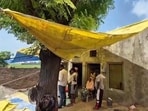The house of a Dalit daily-wage worker, who died on September 7, a day after confronting Punjab finance minister Harpal Cheema over the drug problem during a public event at Toor Banjara village in Dirba. (HT Photo)