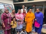 Women from Chhoti Si Aasha Foundation in Khuda Lahora, Chandigarh. (HT Photo)