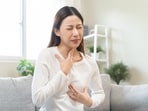 Acid reflux usually feels like a sour taste in the mouth with burning in the throat. Nighttime acid reflux is responsible for the sour taste you get in your mouth early morning. 