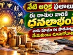 నేటి ఆర్థిక ఫలాలు: ఈ రాశుల వారికి ధనలాభం.. వారు మాత్రం ఈ పొరపాట్లు చేయకుండా చూసుకోవాలి!