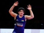 Manisha Bhanwala scripts history with World Championships gold in women's 59kg. 